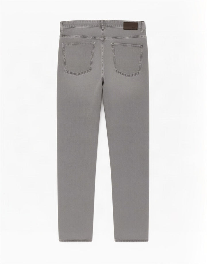 Hugo Boss Herren Straight Jeans W36 L34 Graue Baumwolle