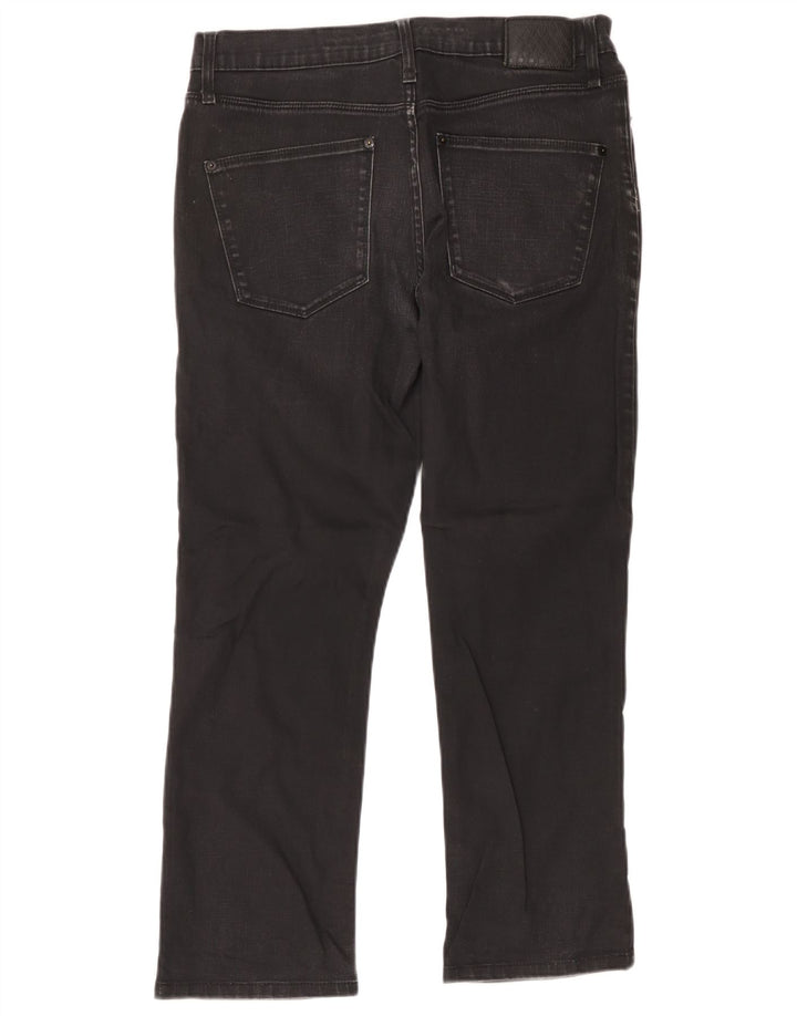 Marks & Spencer Herren Autograph Straight Jeans W34 L29 Schwarze Baumwolle