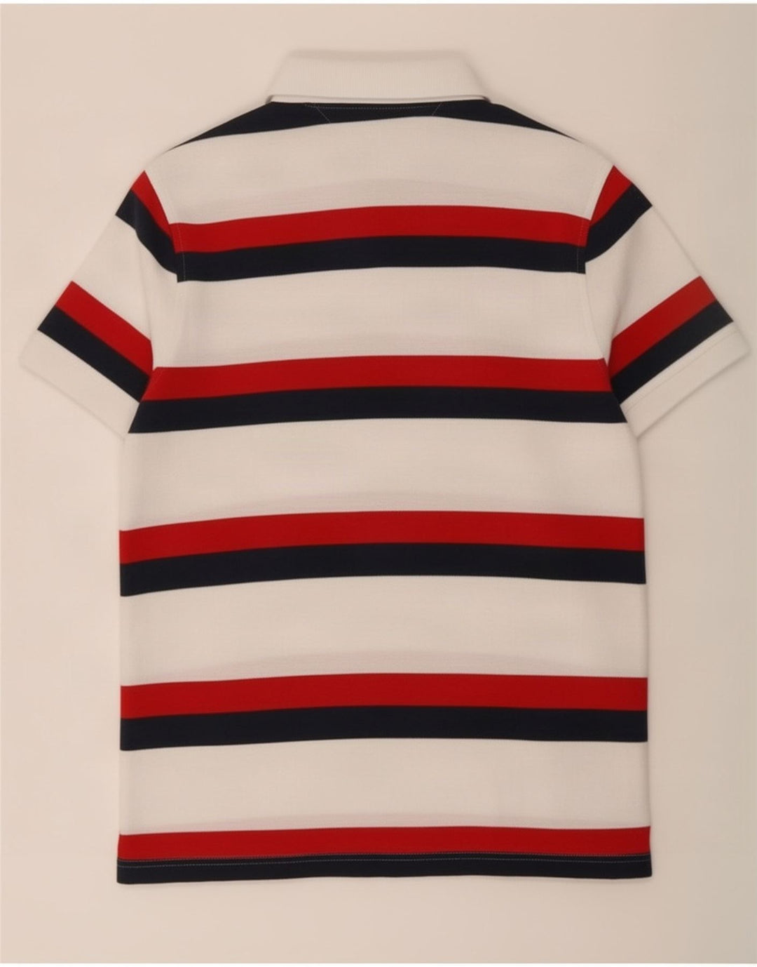 Tommy Hilfiger Herren-Poloshirt, klein, weiß gestreift