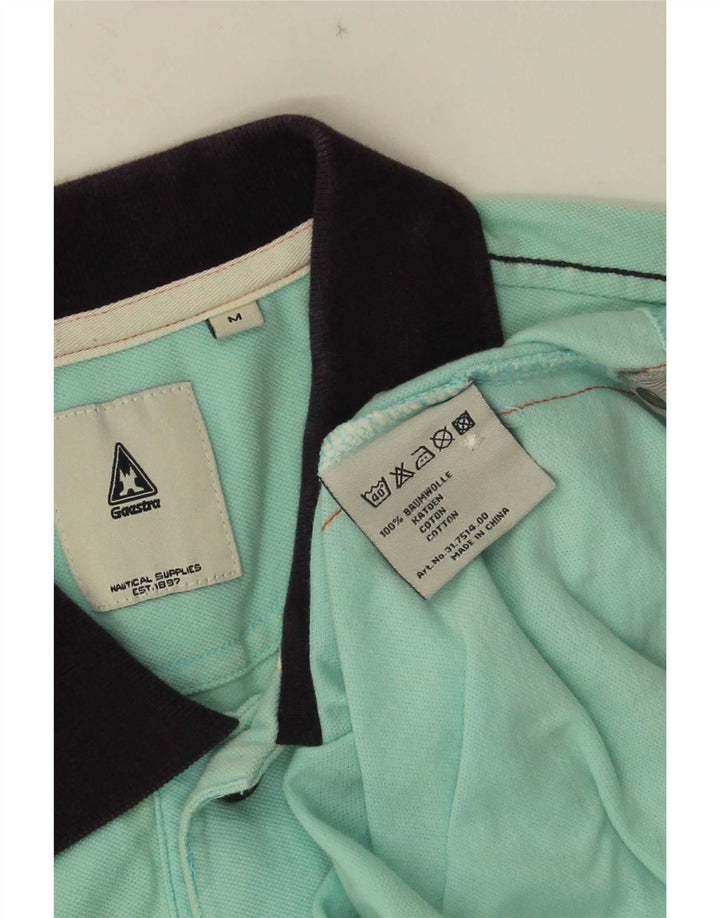 Gaastra Herren-Poloshirt mit Grafik, Mittelblau, Colourblock-Baumwolle