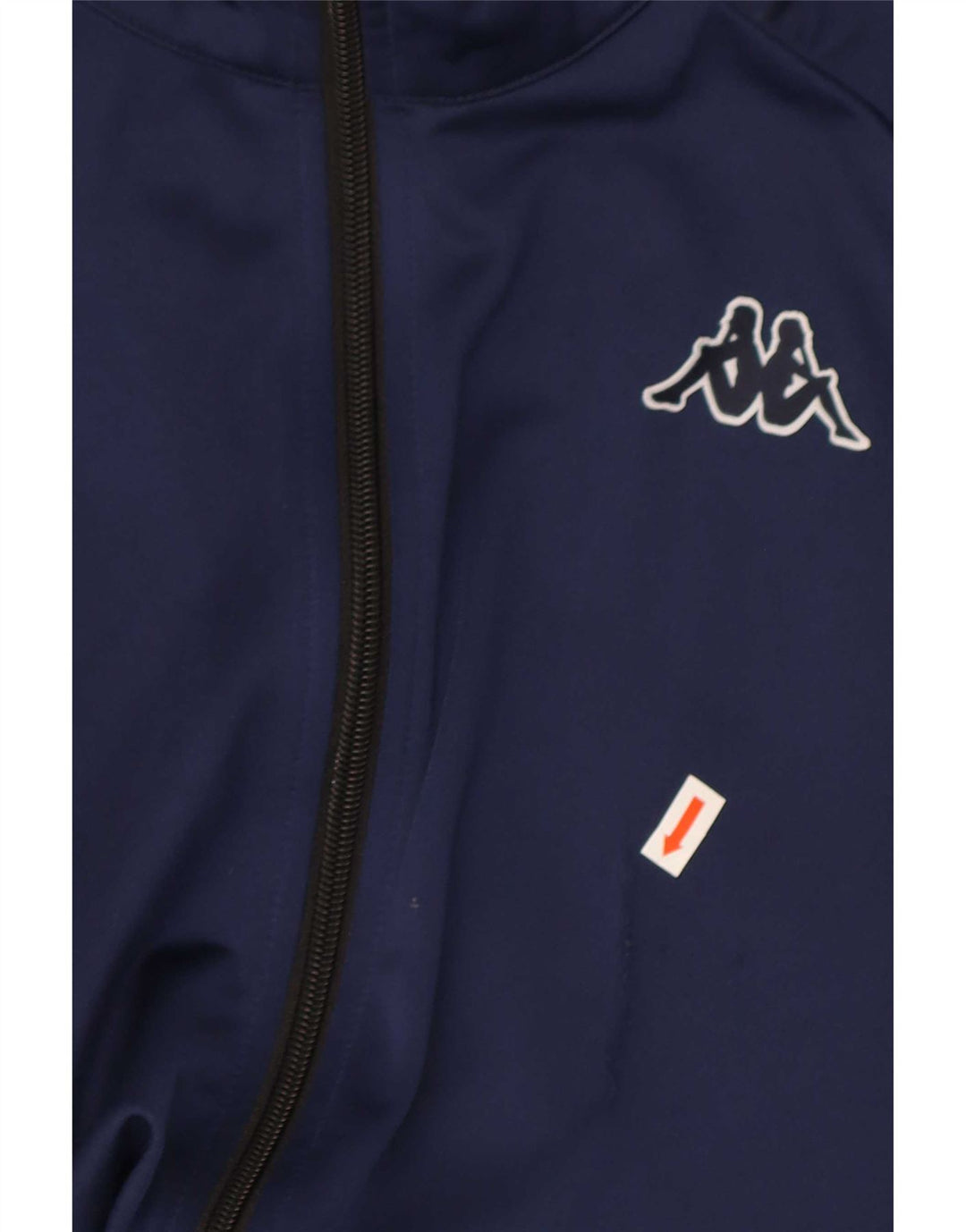 Kappa Herren-Trainingsanzugoberteil mit Grafik, mittleres Marineblau, Farbblock