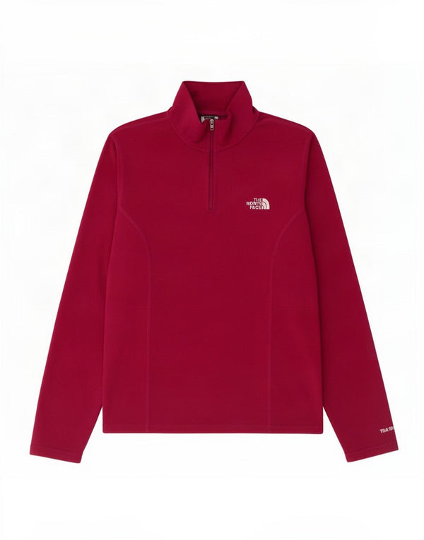 The North Face Damen-Fleecepullover mit Reißverschluss am Hals, UK 14, Mittelrosa, Polyester