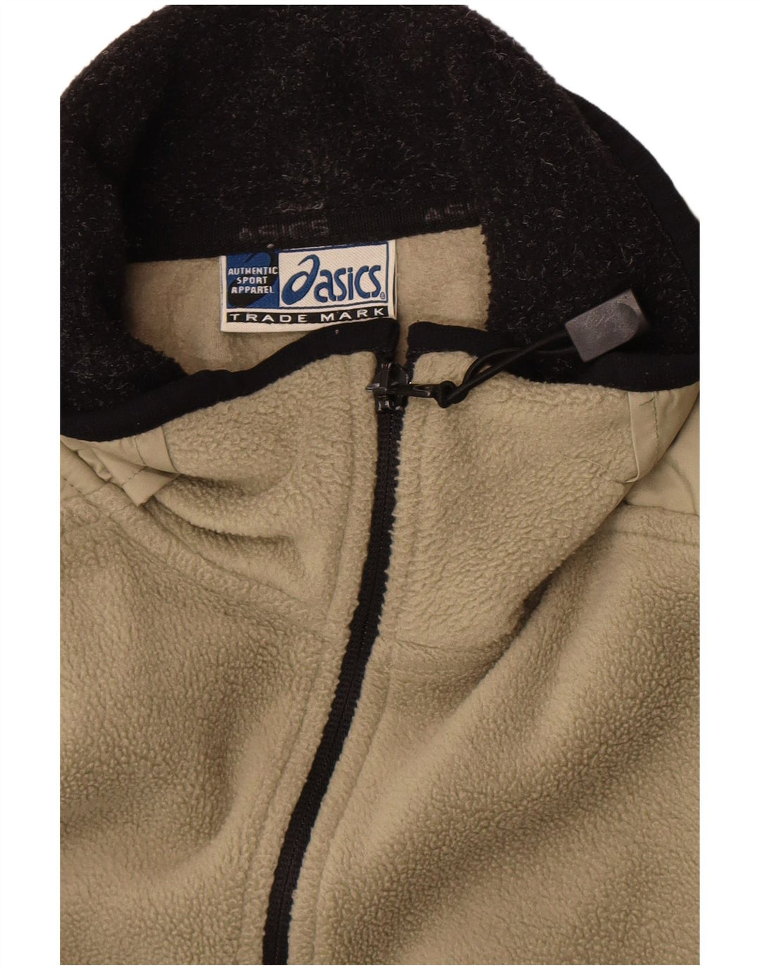 Asics Herren Fleecejacke UK 44 2XL Khaki Colourblock