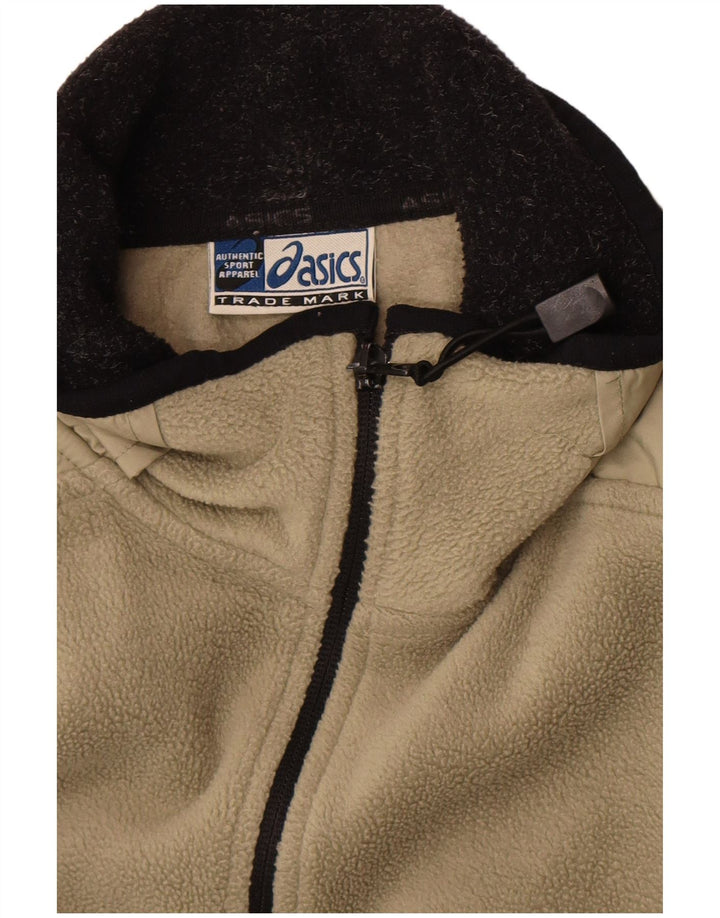Asics Herren Fleecejacke UK 44 2XL Khaki Colourblock
