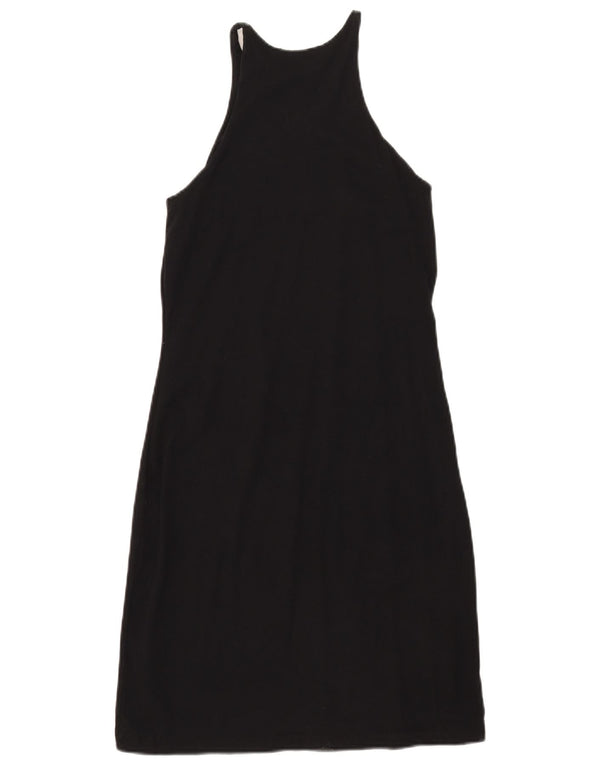 Ärmelloses, figurbetontes Damenkleid von Zara, Größe S, Schwarz, Baumwolle