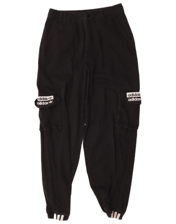 Adidas Damen Graphic Joggers Cargohose UK 8 Small W28 L27 Schwarz