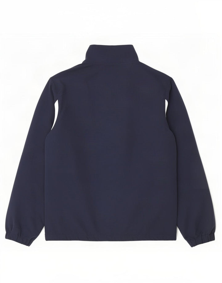 Fila Herren-Trainingsanzug-Oberteil, große marineblaue Farbblock-Polyesterjacke