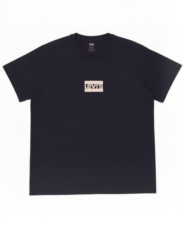 Levi's Herren-T-Shirt mit Standard-Passform, Grafik, 2XL, Marineblau, Baumwolle