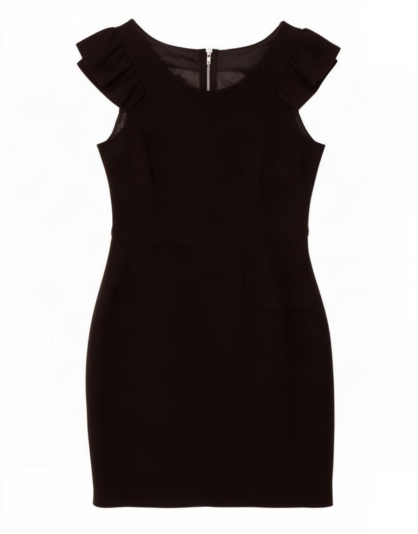 Warehouse Ärmelloses Damen-Etuikleid, UK 12, Mittelschwarz, Polyester