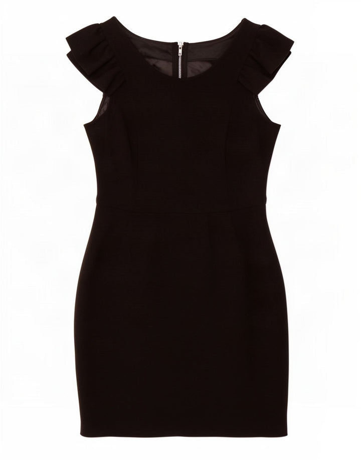 Warehouse Ärmelloses Damen-Etuikleid, UK 12, Mittelschwarz, Polyester