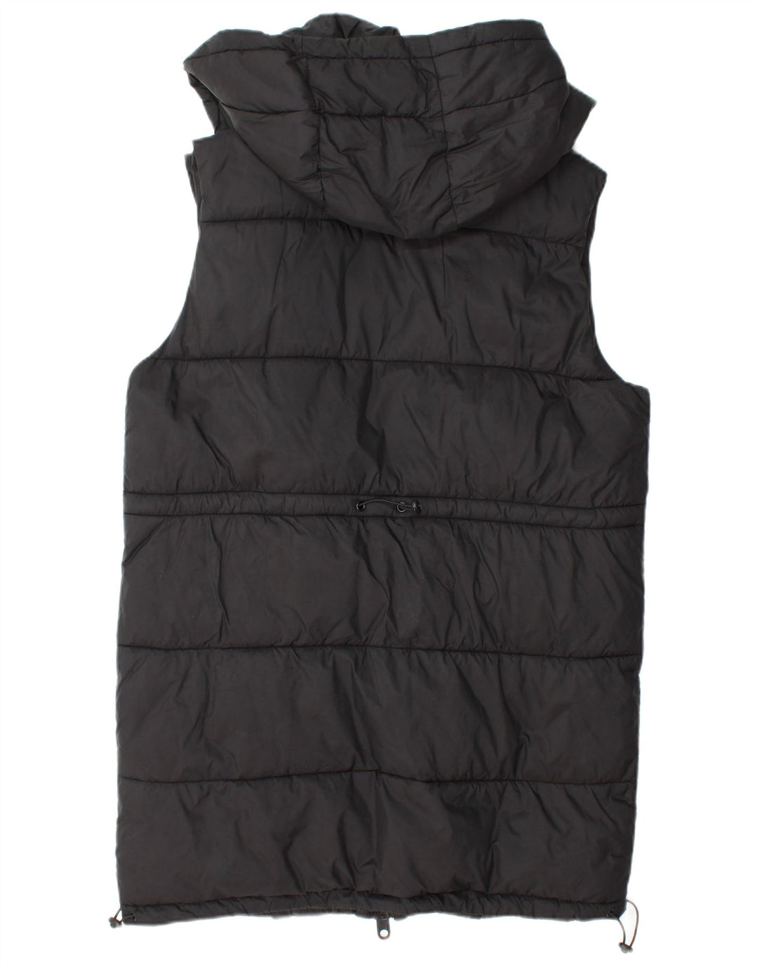 Zara Damen-Weste mit Kapuze, gepolstert, UK 14, Mittelschwarz, Polyester