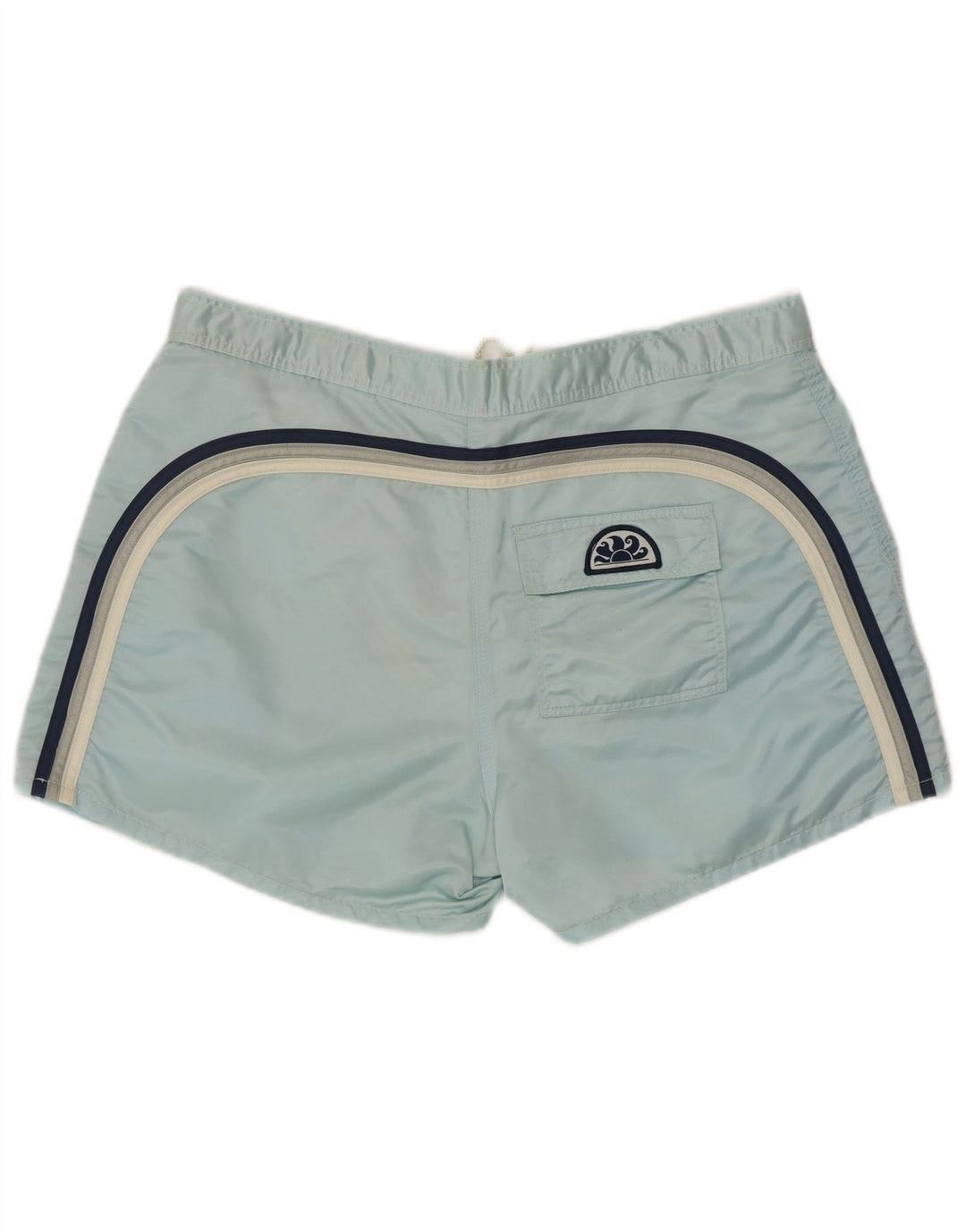 Sundek Herren-Badeshorts, groß, blaues Colourblock-Nylon