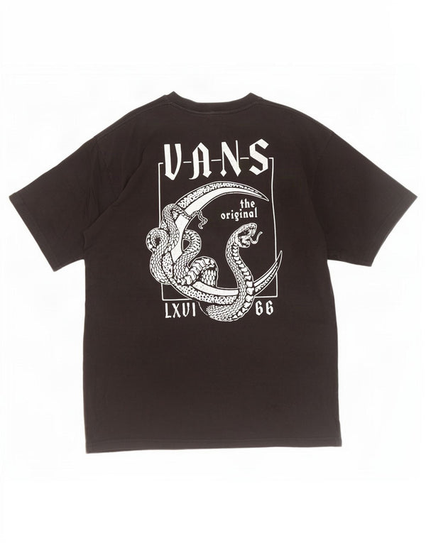Vans Herren-T-Shirt mit klassischer Passform, mittelschwarzer Baumwolle