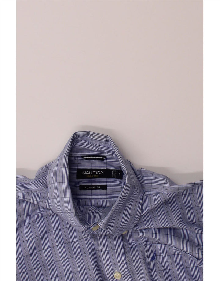 NAUTICA Mens Classic Fit Shirt Small Blue Check Cotton Vintage Nautica and Second-Hand Nautica from Messina Hembry 