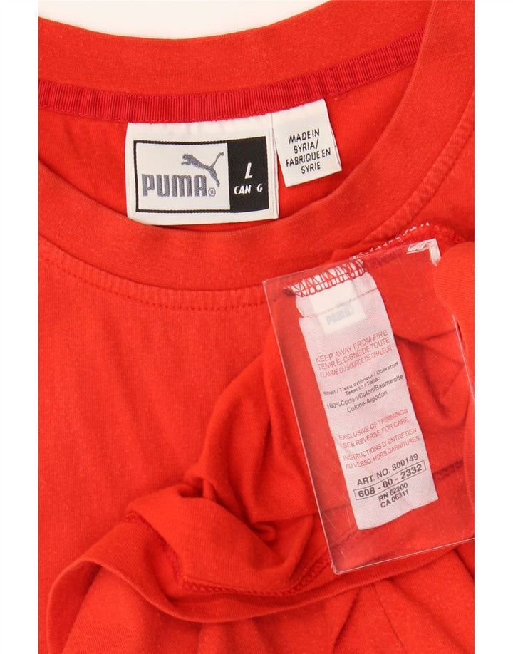 Puma Herren Graphic Vest Top Große rote Baumwolle