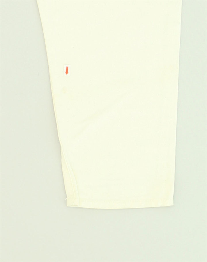 VINTAGE Womens Slim Jeans IT 46 Large W32 L30 White Cotton | Vintage Vintage | Thrift | Second-Hand Vintage | Used Clothing | Messina Hembry 
