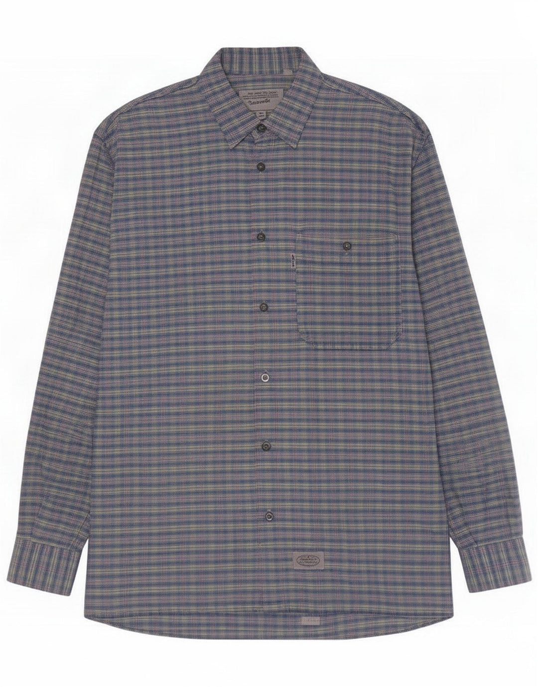 Levi's Herrenhemd Mittelblau kariert Baumwolle