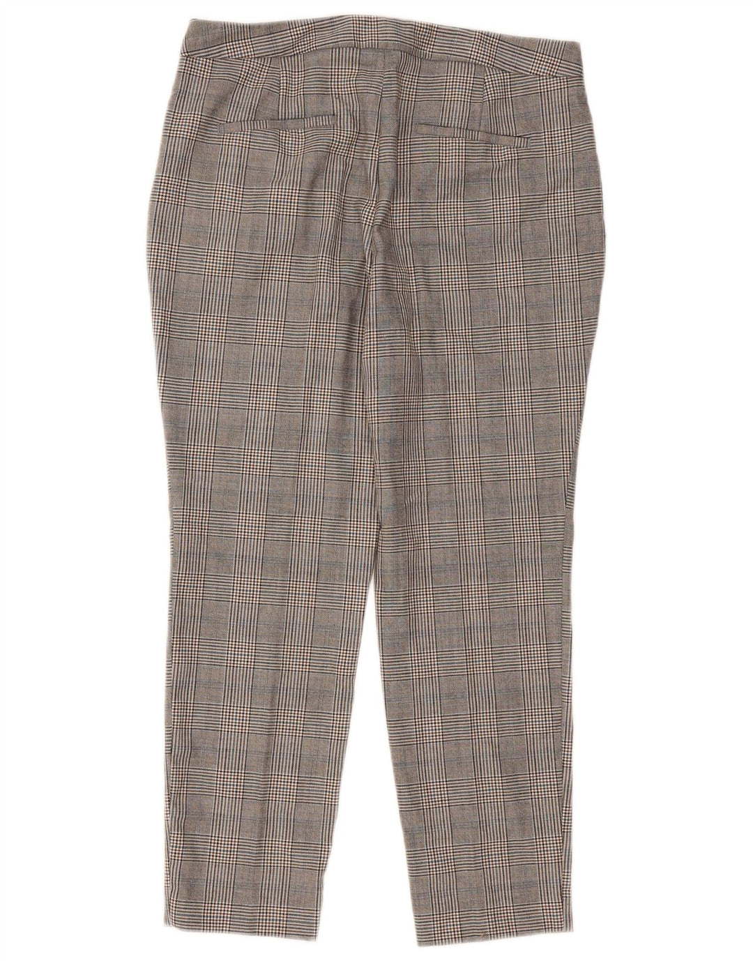 Zara Slim Chino-Hose für Damen, EU 40, M, W30, L27, Grau mit Hahnentrittmuster