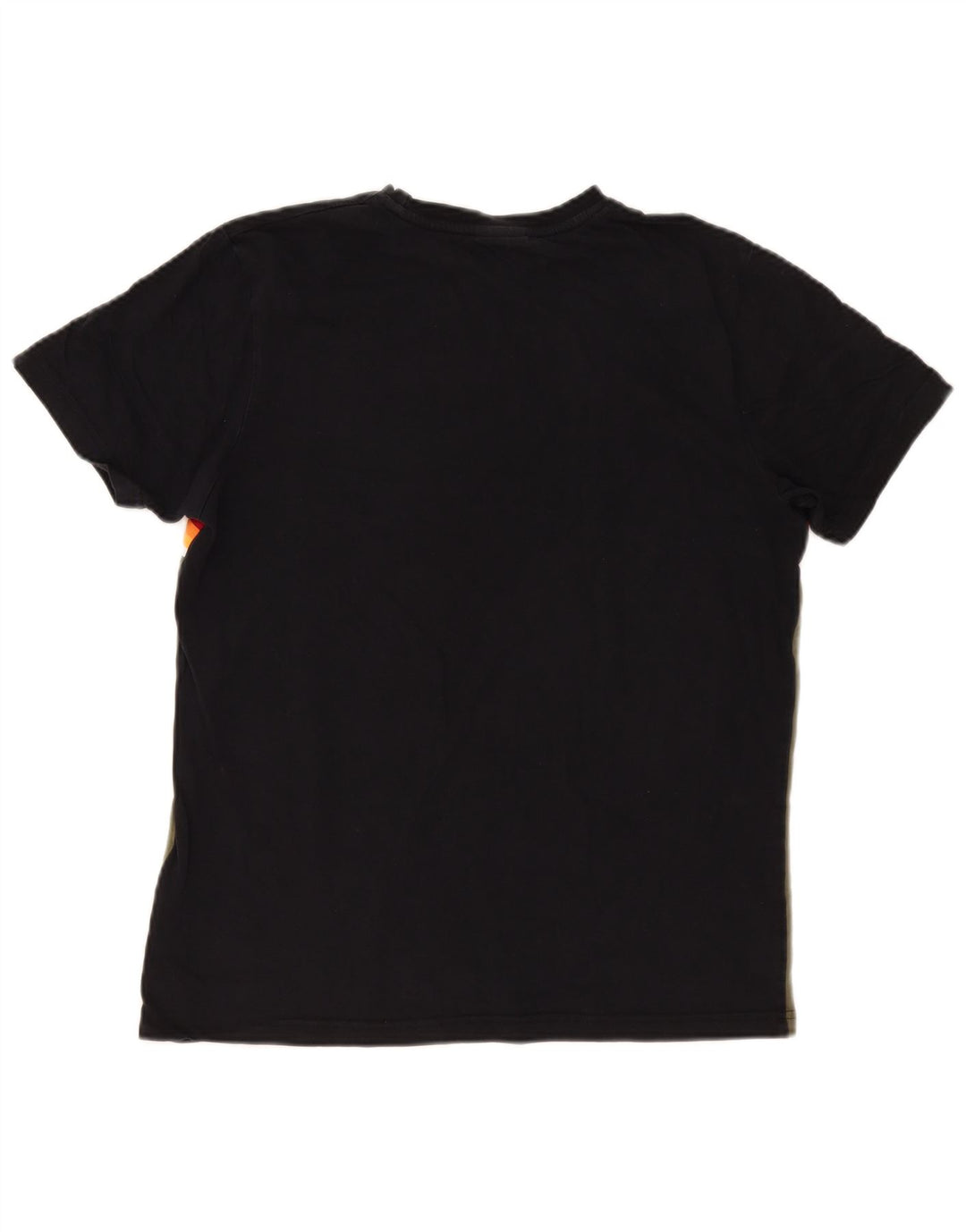Ellesse Herren-Grafik-T-Shirt-Oberteil aus mittlerer Khaki-Farbblock-Baumwolle