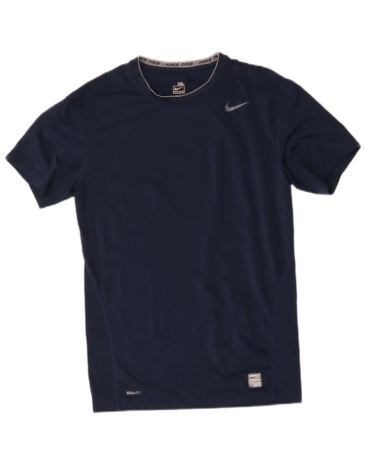 Nike T-Shirt für Jungen, 14–15 Jahre, 2XL, Marineblau, Polyester