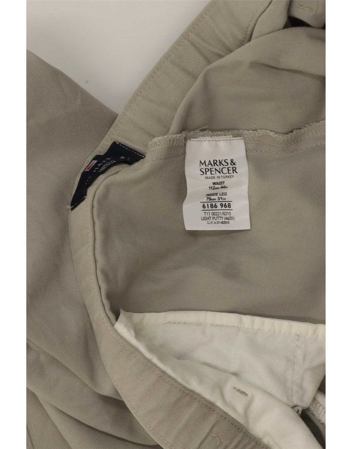 Marks & Spencer Herren-Chinohose Harbor Pegged, Blau, W44, L31, Khaki