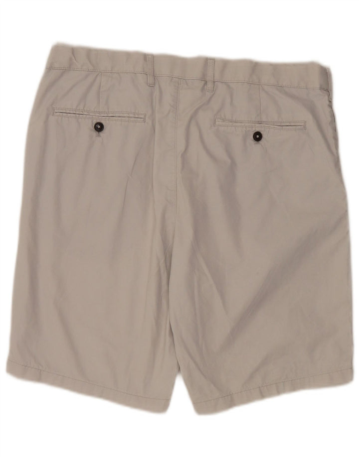 Marks & Spencer Herren Chinoshorts W36 Large Grau Baumwolle