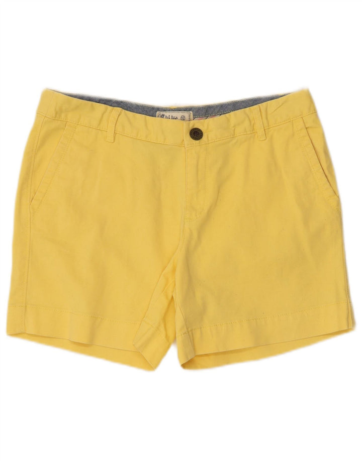 Fat Face Damen Chinoshorts UK 12 Medium W32 Gelbe Baumwolle