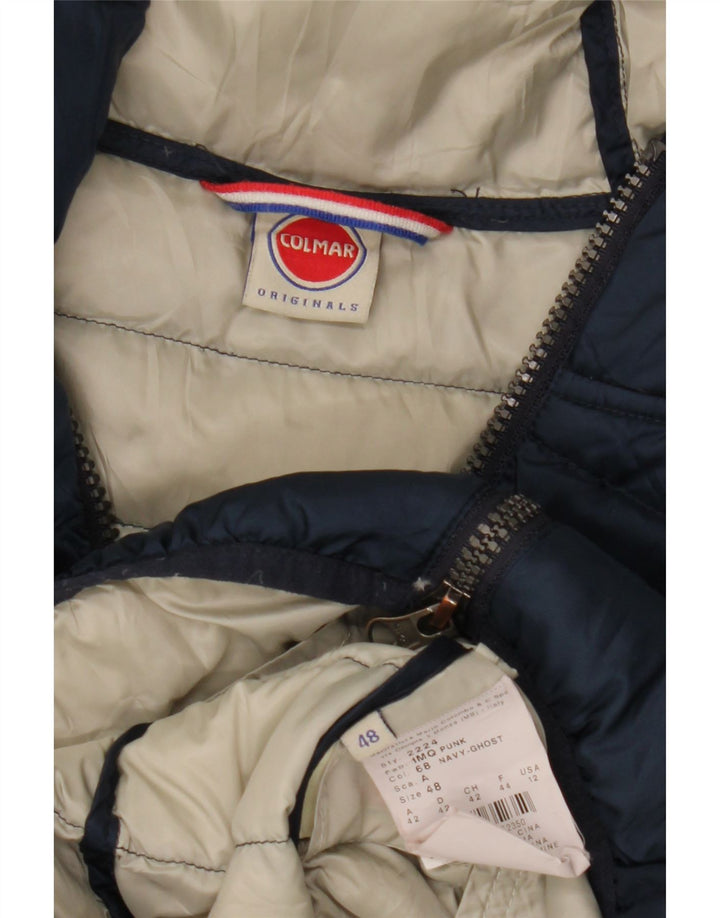 Colmar Damen Wattierte Jacke mit Kapuze IT 48 XL Marineblau Polyester