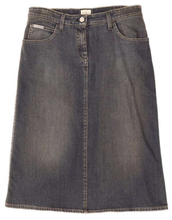 CALVIN KLEIN JEANS Womens Denim Skirt W30 Medium Navy Blue Cotton