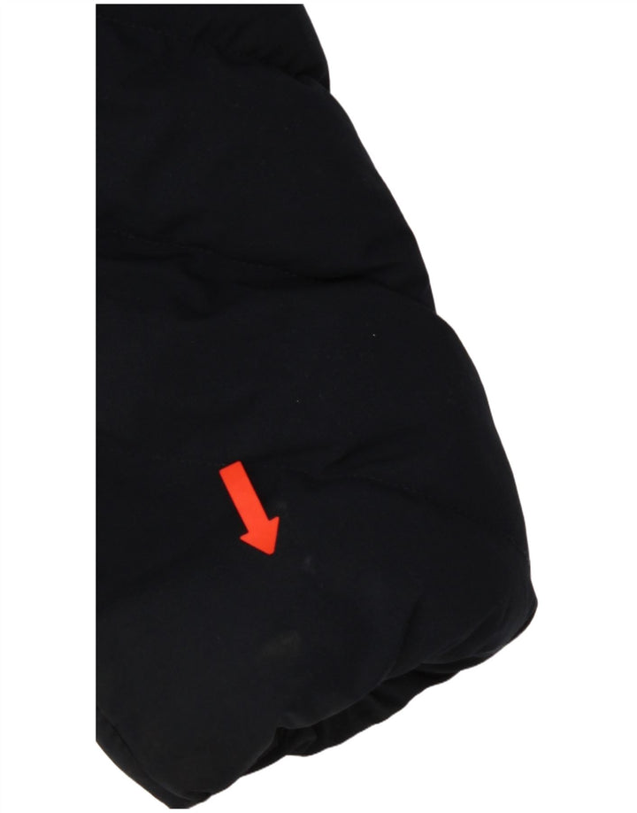 Superdry Wattierter Mantel mit Kapuze für Damen, UK 10, Größe S, Marineblau, Polyester