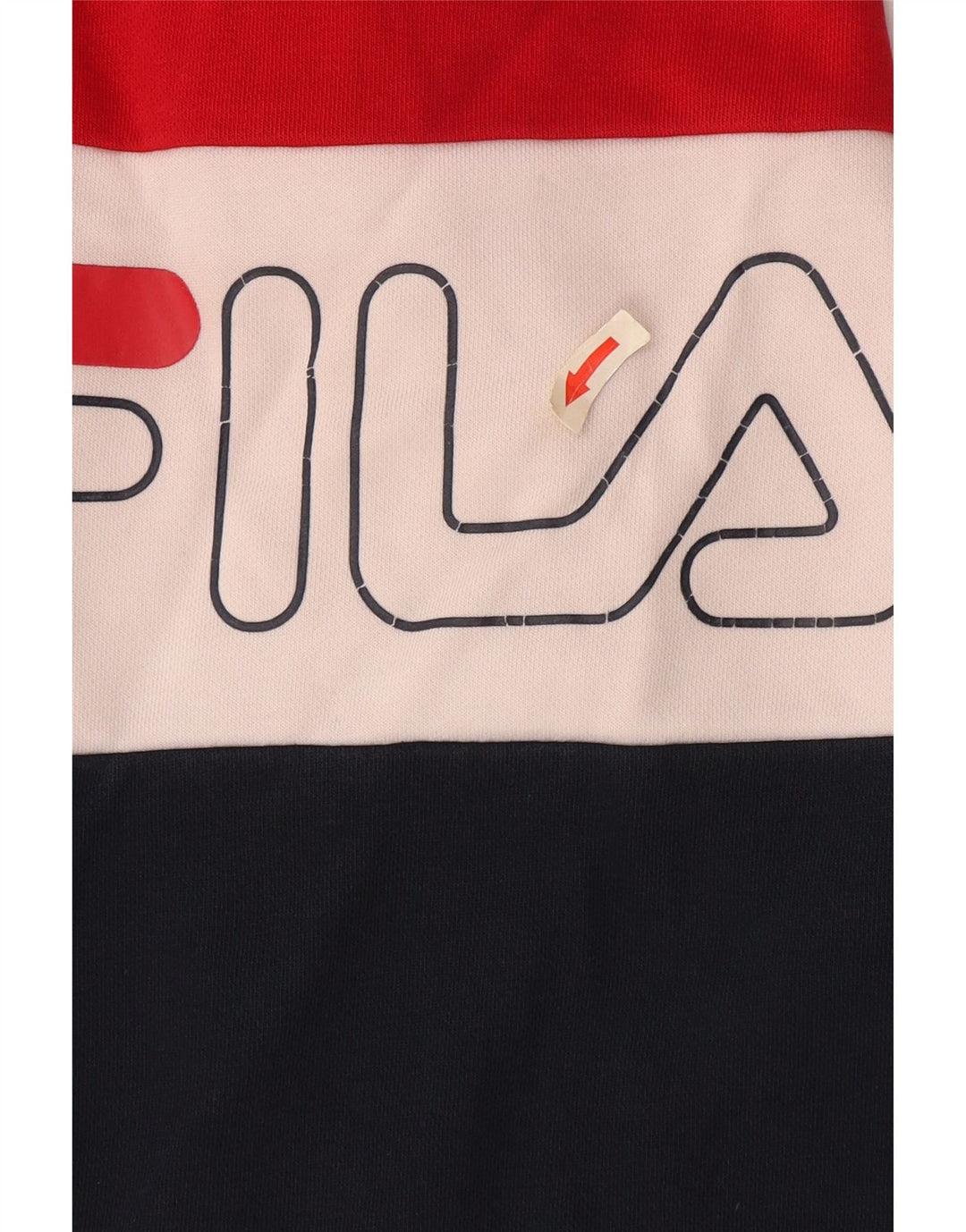 Fila Damen-Sweatshirt-Pullover UK 14 Medium Mehrfarbiger Farbblock