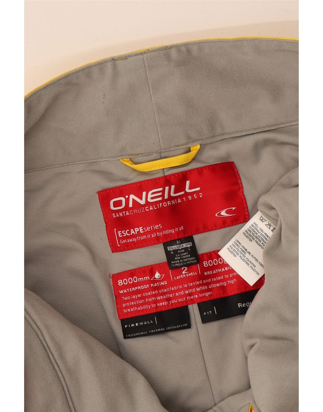 O'Neill Damen Skihose UK 14 Mittelgelbes Colourblock-Polyester