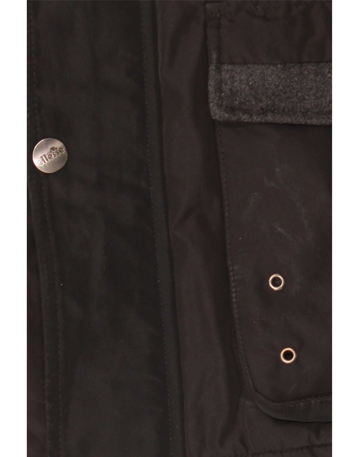 Ellesse Herren Utility Jacke UK 42 XL Schwarz