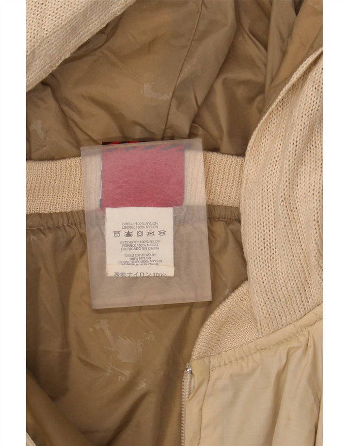 Oakley Herren-Bomberjacke mit Kapuze, UK 38, mittelbeigefarbenes Nylon