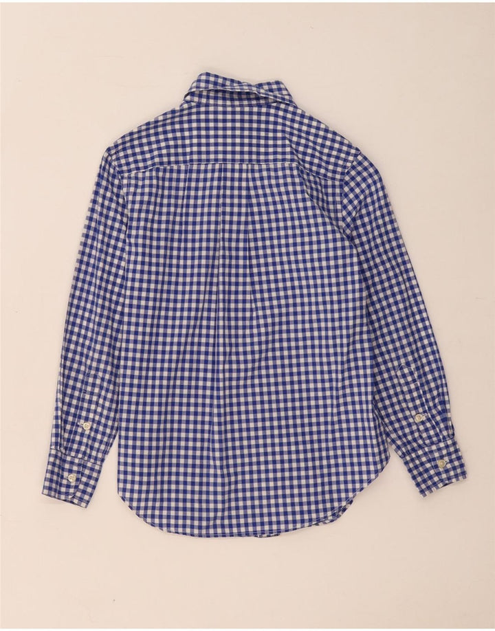 Ralph Lauren Jungen-Hemd, 7–8 Jahre, klein, blaues Gingham-Baumwolle