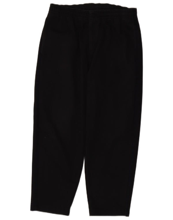 Adidas Mens Tapered Casual Trousers Medium W32 L26 Black Polyester