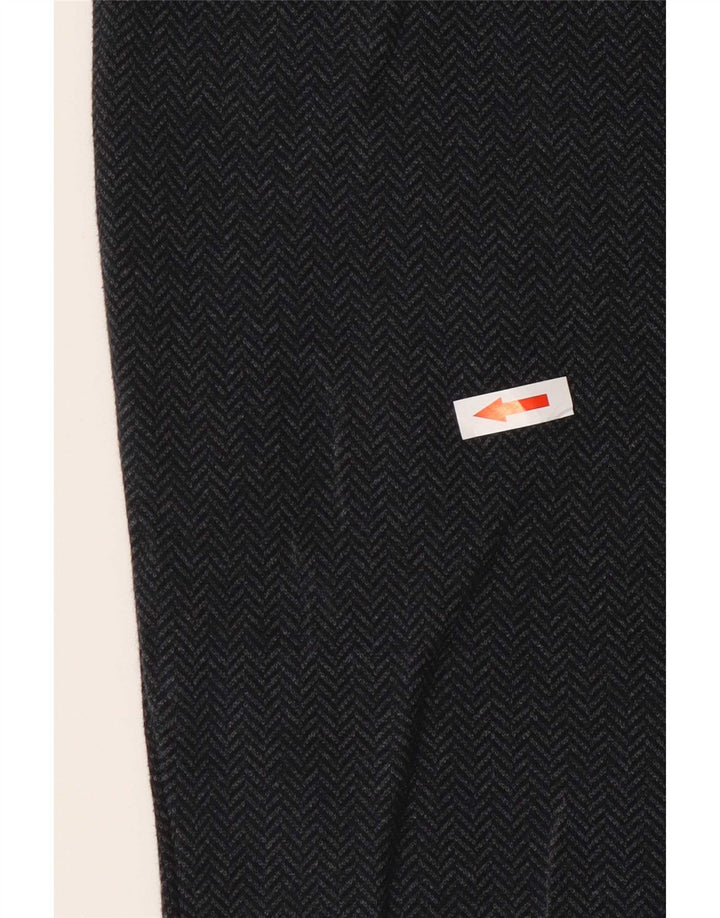 Marks & Spencer Damen-Autograph-Hose, Größe M, W28, L28, Grau, Fischgrätenmuster