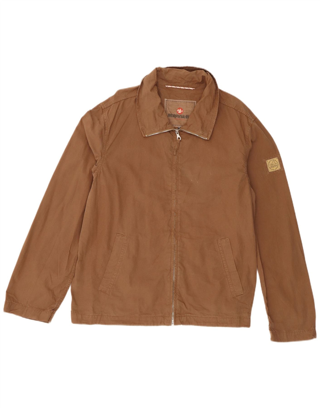 Murphy & Nye Herren Bomberjacke UK 44 2XL Beige Baumwolle