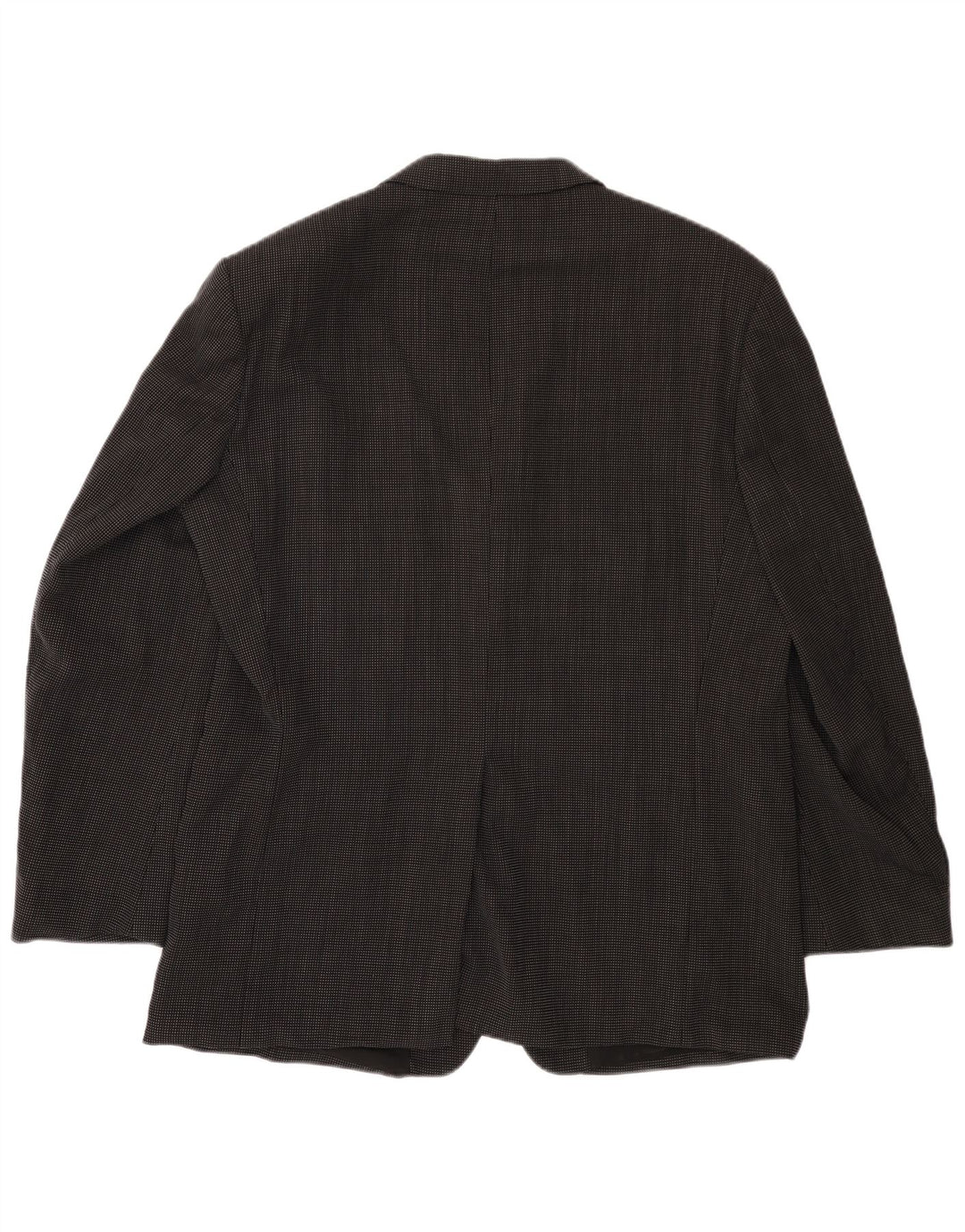 HUGO BOSS Herren-Blazer mit 3 Knöpfen, EU 56, 3XL, schwarz gefleckte Wolle