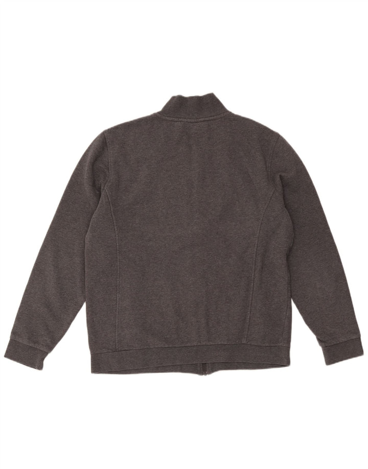 Lacoste Herren-Trainingsanzug, Top-Jacke, Größe 6 XL, graue Baumwolle