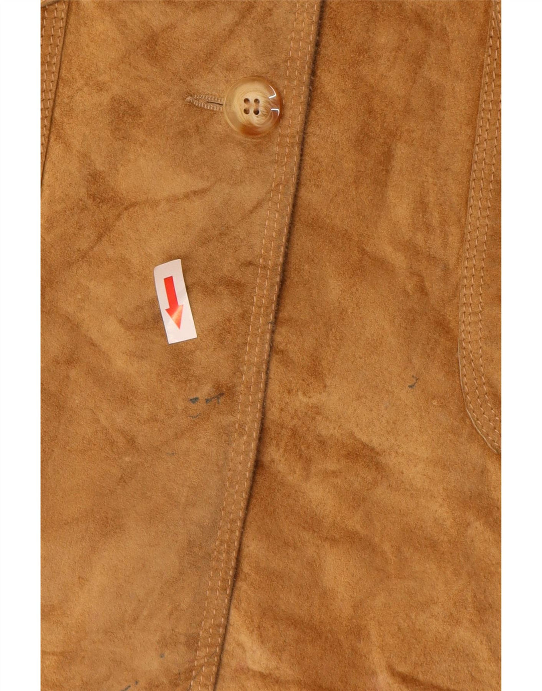 Marks & Spencer Damen Wildledermantel UK 12 Mittelbraunes Leder