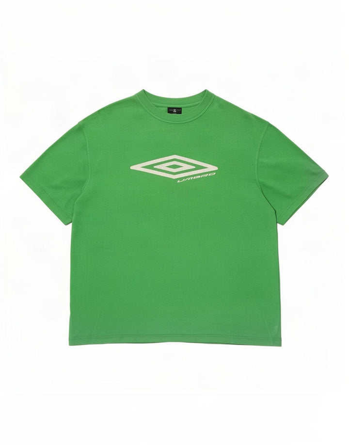 Umbro Herren-T-Shirt mit Grafik, mittelgrüne Baumwolle
