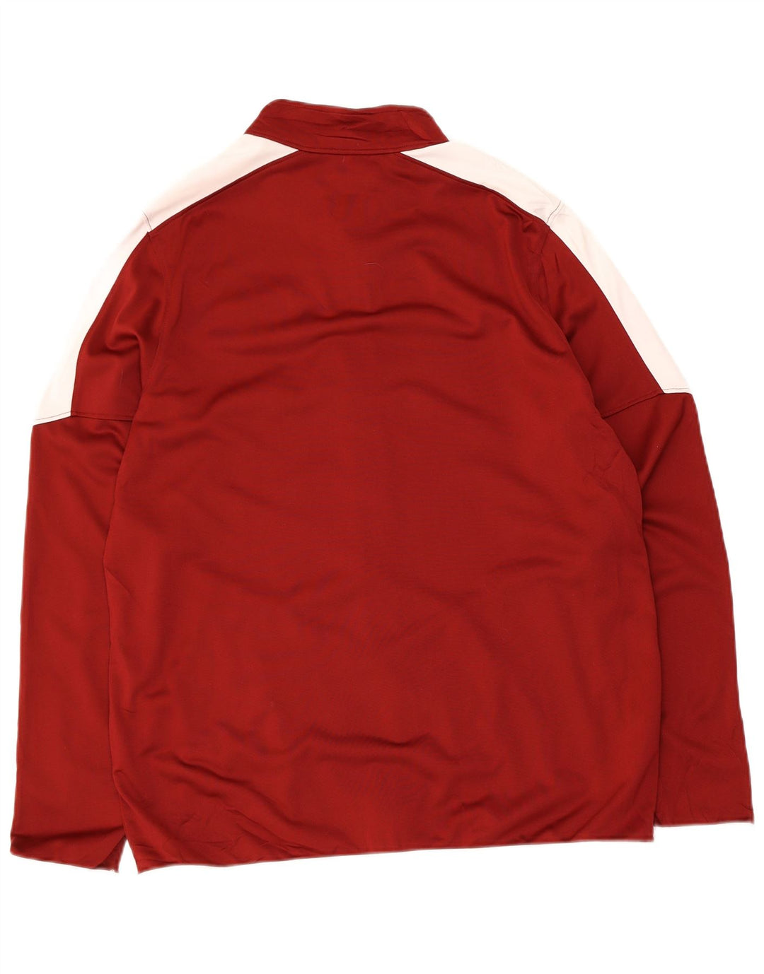 Under Armour Herren-Trainingsanzug-Top-Jacke, großes burgunderfarbenes Farbblock-Polyester