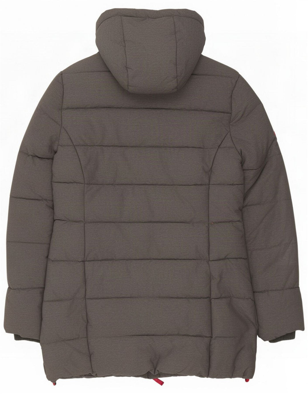 Superdry Wattierte Jacke mit Kapuze für Damen, UK 8, kleines graues Nylon