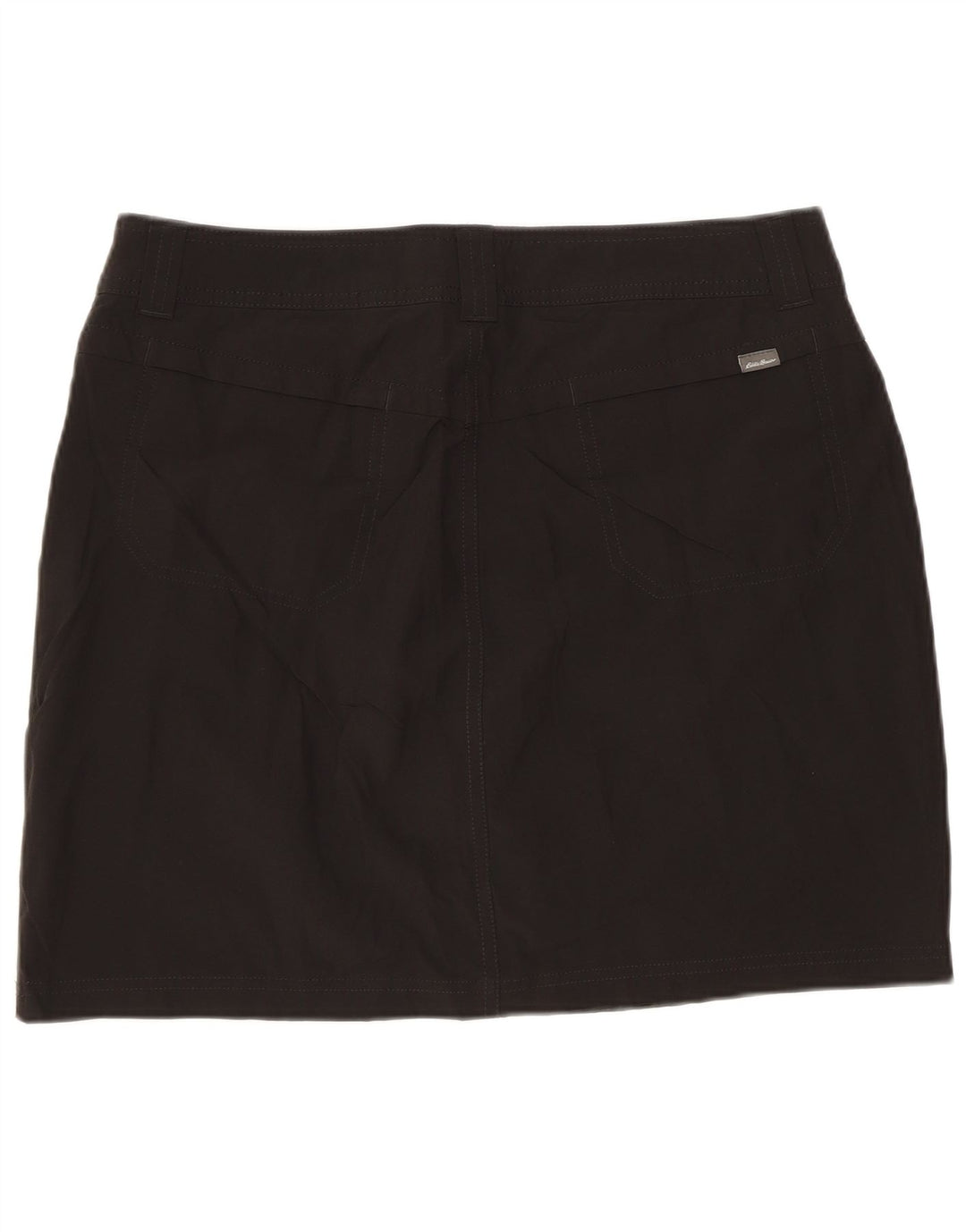 EDDIE BAUER Damen Minirock US 6 Medium W32 Schwarz Polyester