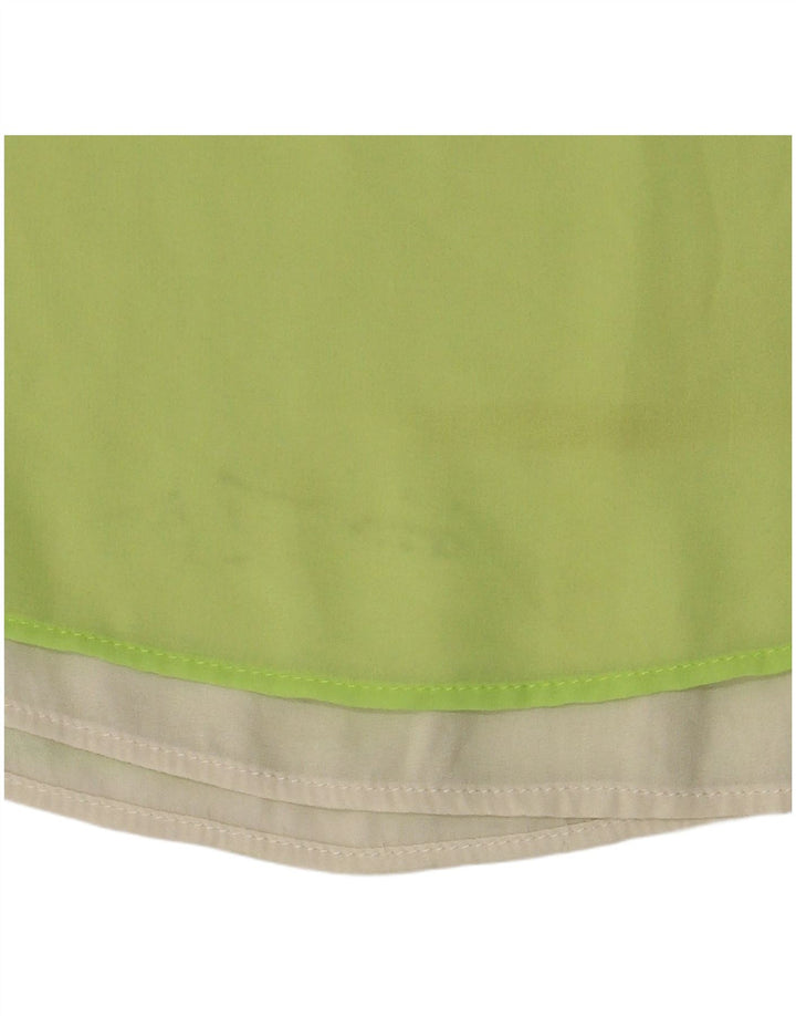 Zara Damen Cami Top UK 10 Small Grün Polyester