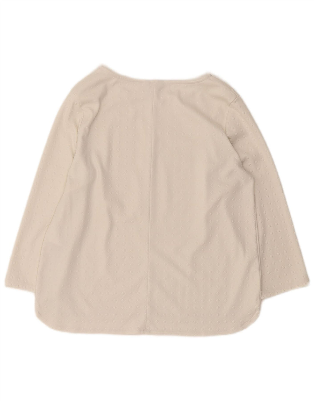 Guess Damen-Oberteil in Übergröße, 3/4-Ärmel, UK-Größe 10, Größe S, weiß, geometrisch, Polyester