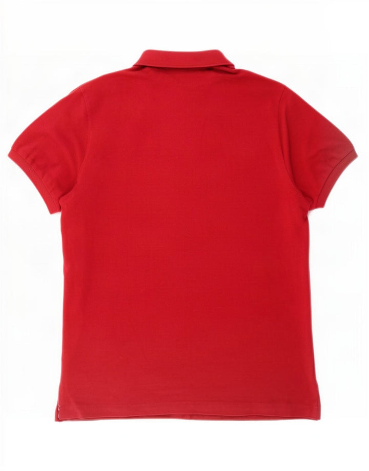 Lacoste Herren-Poloshirt, Größe 5, große rote Baumwolle