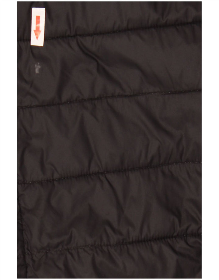 Kappa Herren-Jacke mit Kapuze, gepolstert, UK 44, 2XL, Schwarz, Polyamid