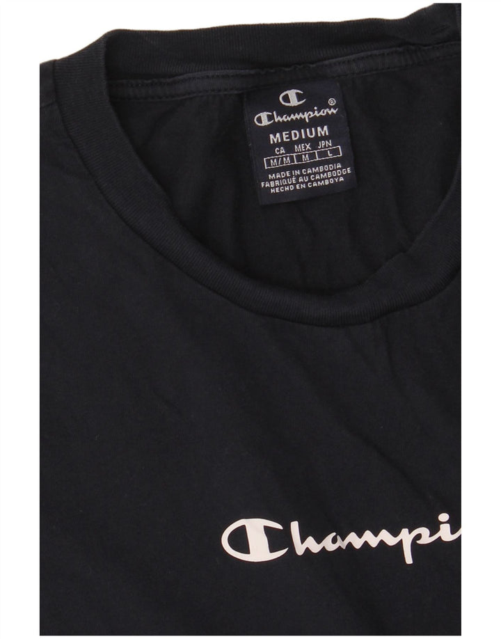 CHAMPION Grafik-T-Shirt-Oberteil für Damen, UK 14, mittleres Marineblau, Farbblock